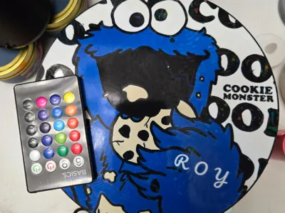 cookie monster lightbox