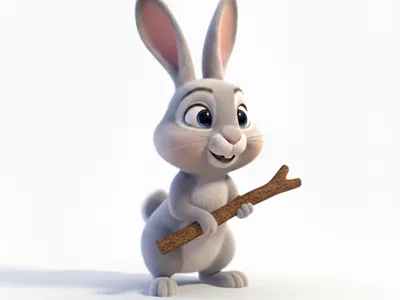 Rabbit 1 as a game piece