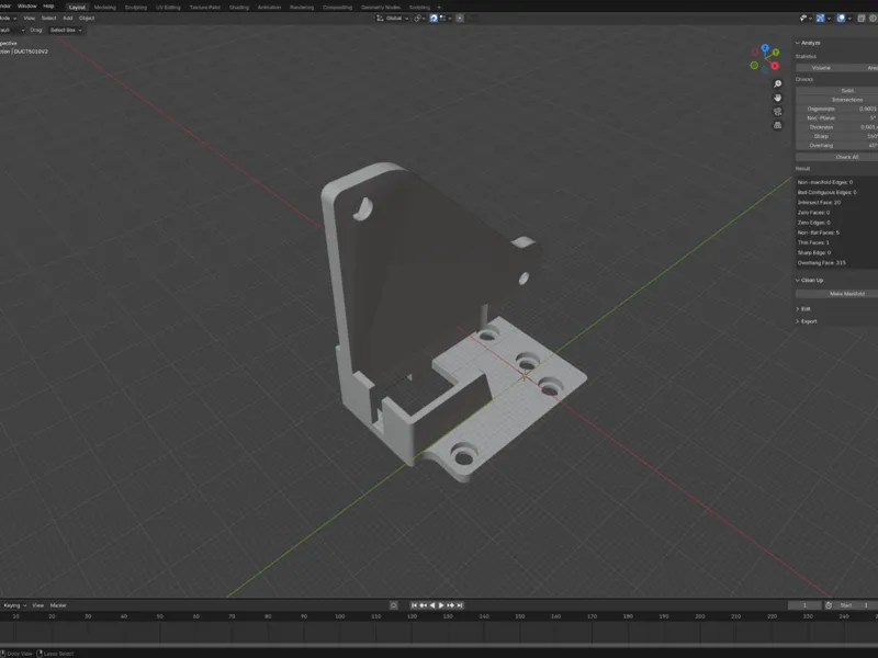 Ender 3 s1 5015 Hotend Fan Duct