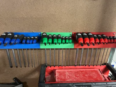 Klein T-handle Hex-wrench wall-mounted organizer