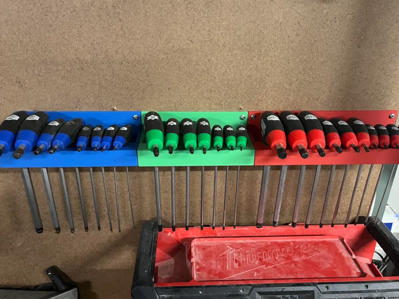 Klein T-handle Hex-wrench wall-mounted organizer