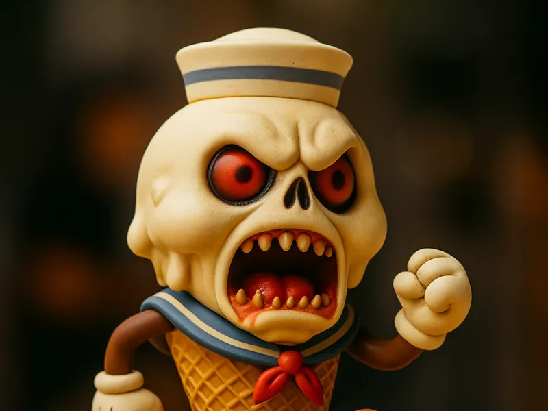 Retro 80s Ice Cream - Hallowen