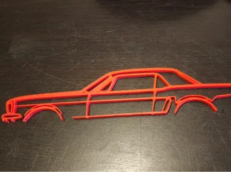64-65-66 Mustang Coupe Outline