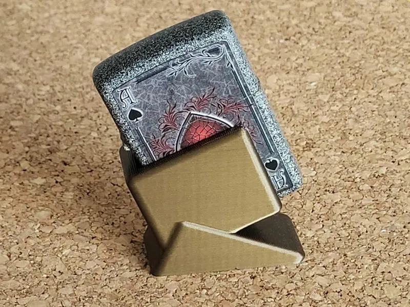 Modern Zippo Lighter Rectangular Stand