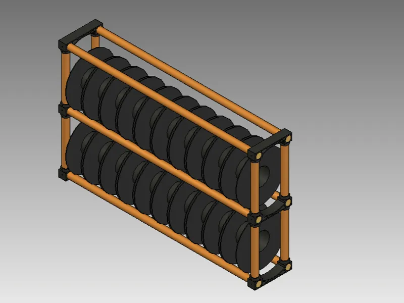 filament spools modular rack