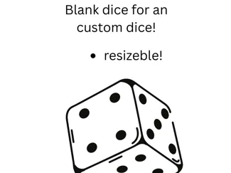 Blank dice