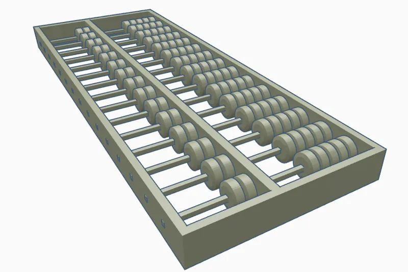 15 Column Chinese Abacus V1