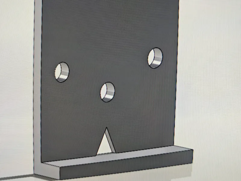 template hinge mounting device, drilling