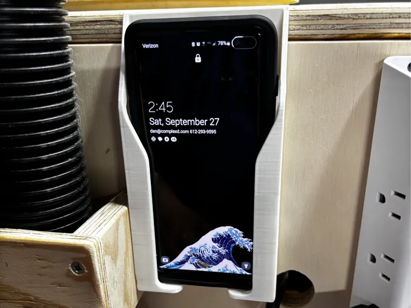 Phone Wall Mount - Large Phone with Case