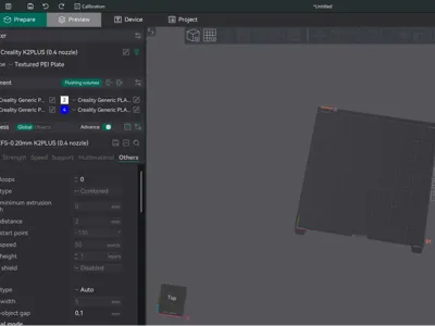 Creality K2 plus buildplate model