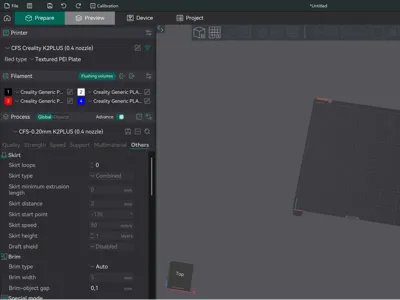 Creality K2plus Orca slicer configuration file