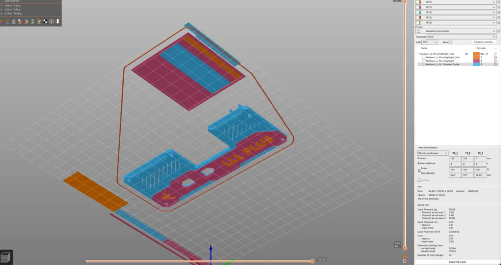 Remix of Mellow's LLL Plus filament buffer - Free 3D Print Model