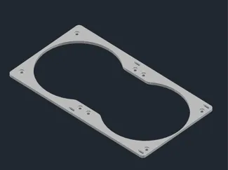 McPrue Apollo S v3 dual 120mm fan bracket