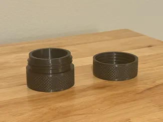 Knurled Twist Container