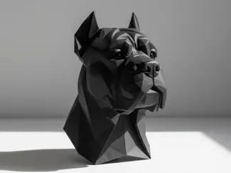 CaneCorso_Head_Bust-Origami
