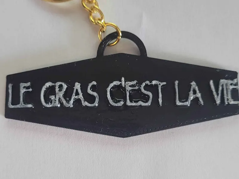 porte cle le gras c'est la vie