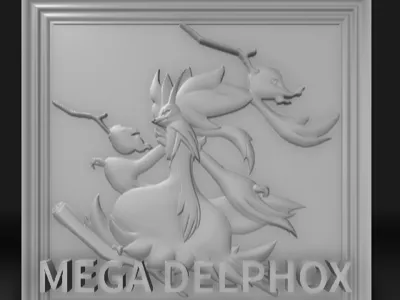 Mega Delphox Painting