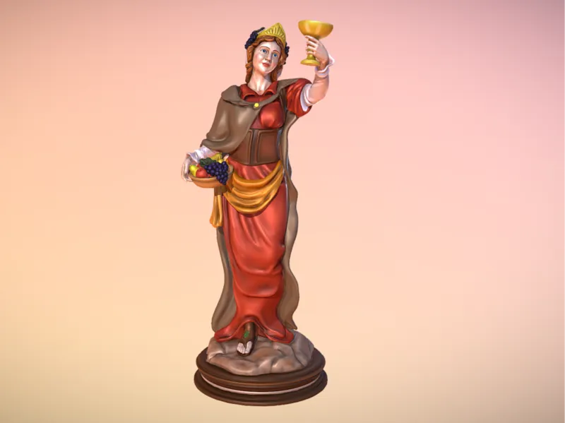 Estatuilla del Otoño para imprimir y pintar 