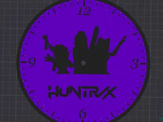 KPOP Demon Hunters Wall Clock