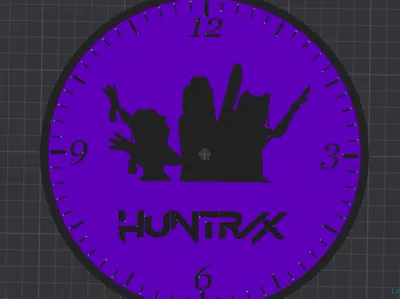 KPOP Demon Hunters Wall Clock