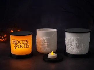 Lithophan-Zylinder der Sanderson Sisters
