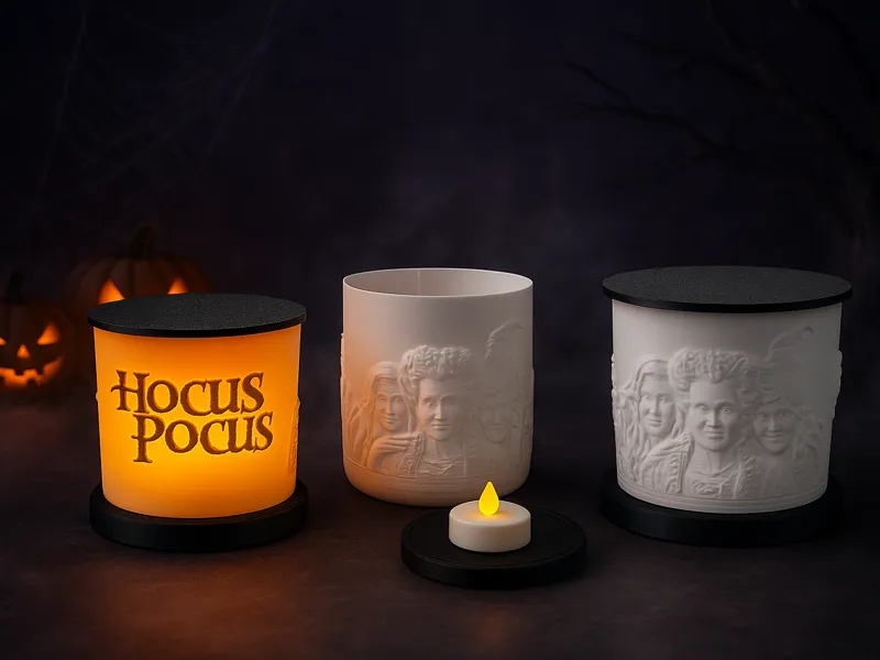 Lithophan-Zylinder der Sanderson Sisters