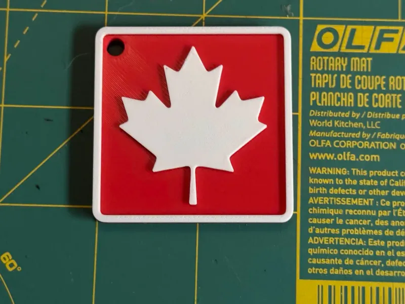 Maple Leaf Keychain