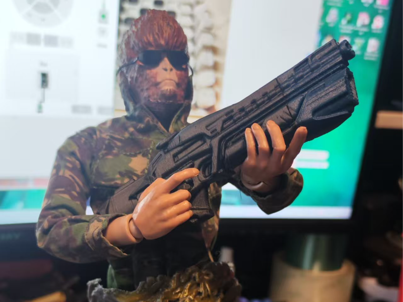 1：6兵人武器-科幻重兵步枪