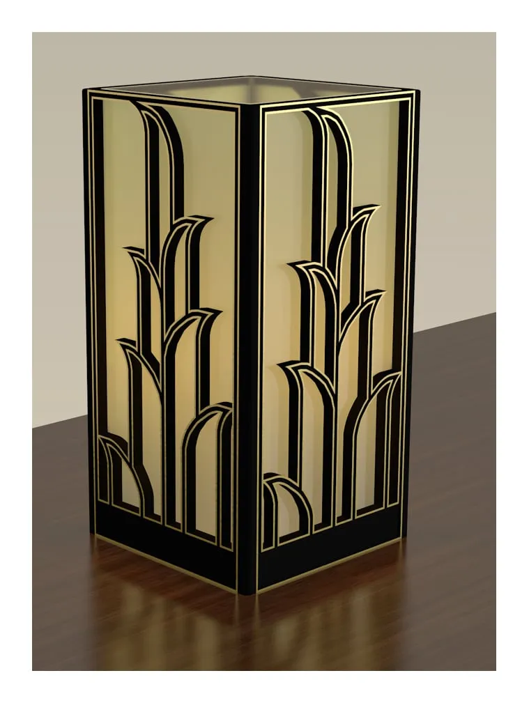 Art Deco Lampshade Number 3 for GRÖNÖ Lamp