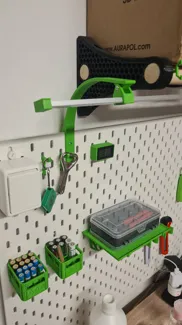 Ikea SKADIS LED light bar holder - 15mm profile