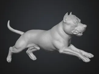 Pitbull Statue