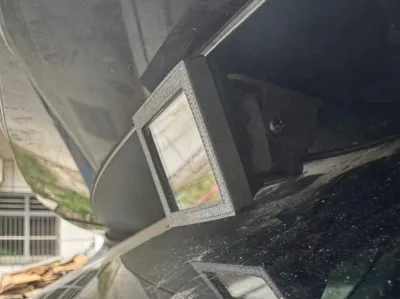 Car streaming rear camera rain cover with quartz glass