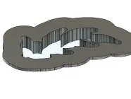 Leaf cookie cutter