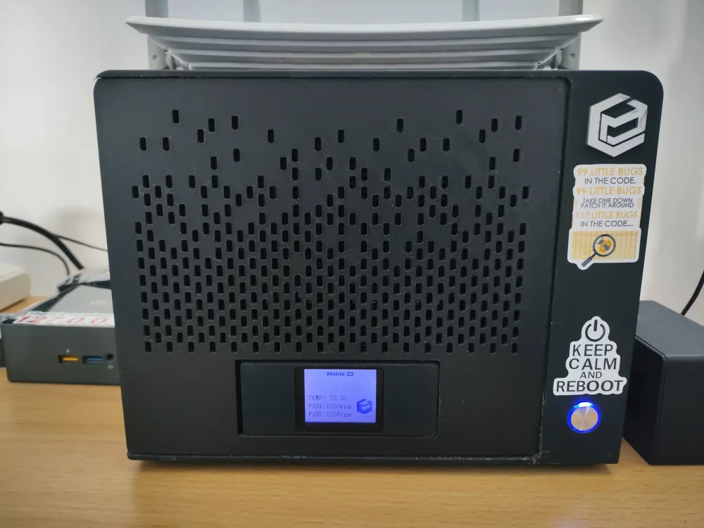 Data Line Case Dataline Chassis (6-bay J1900 Version) Front Panel - Free 3D Print ...