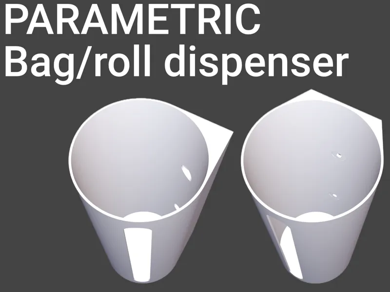 Trash bag roll dispenser