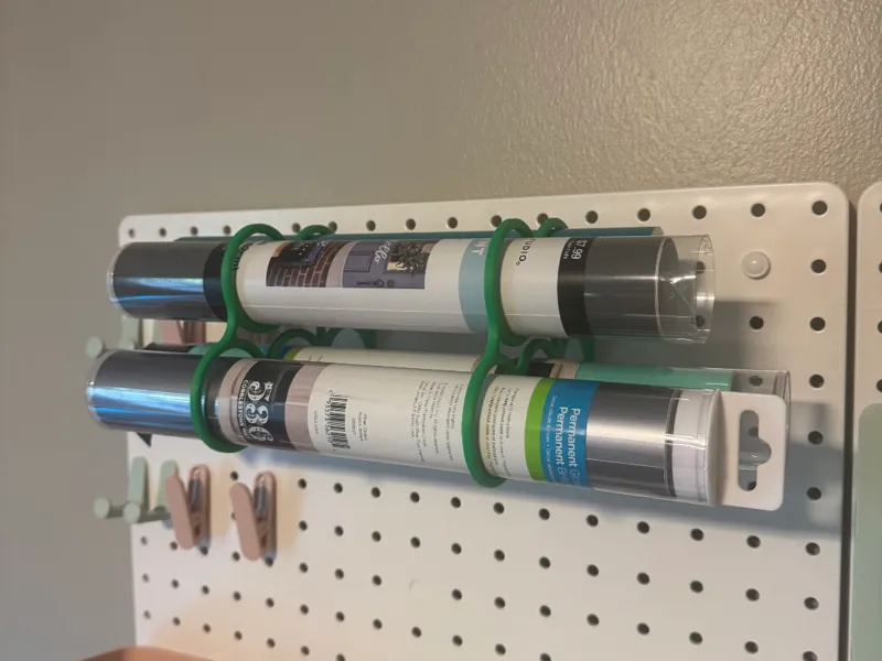Cricut Vinyl Pegboard Holder