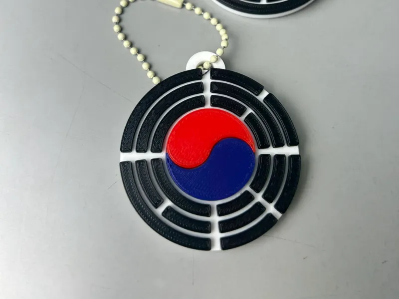 Taegukgi Korean Flag Keychain