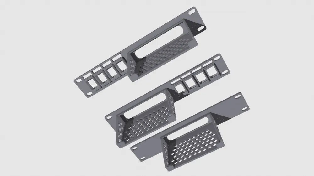 10 inch rack Unifi USW Flex Mini - Free 3D Print Model - MakerWorld