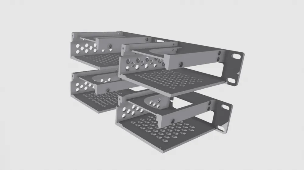 10 Inch Rack 3d Part 10 inch rack ZimaBlade - Free 3D Print Model - MakerWorld