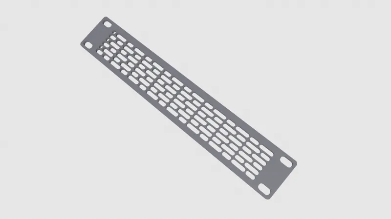 10 inch rack Front Panel Universal Fan Mount