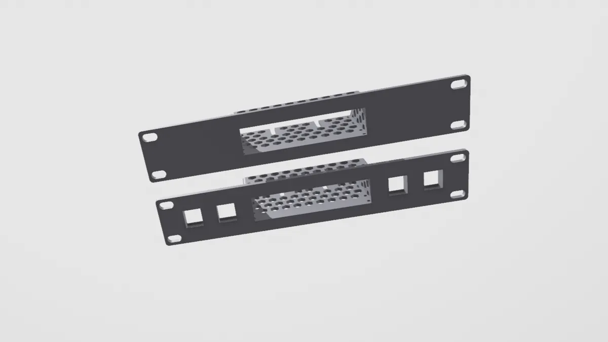 10 inch rack TP-Link OC200 - SG105 - Free 3D Print Model - MakerWorld