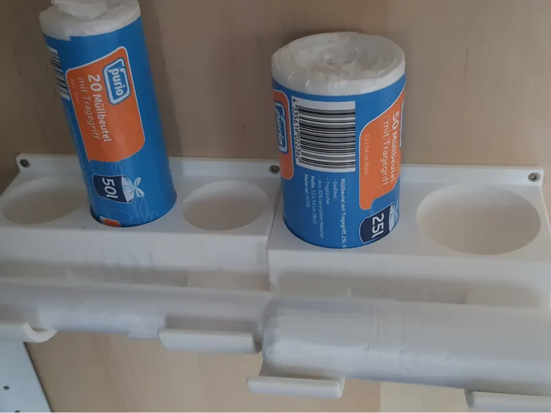Muellbeutelhalter zur optimalen Platznutzung