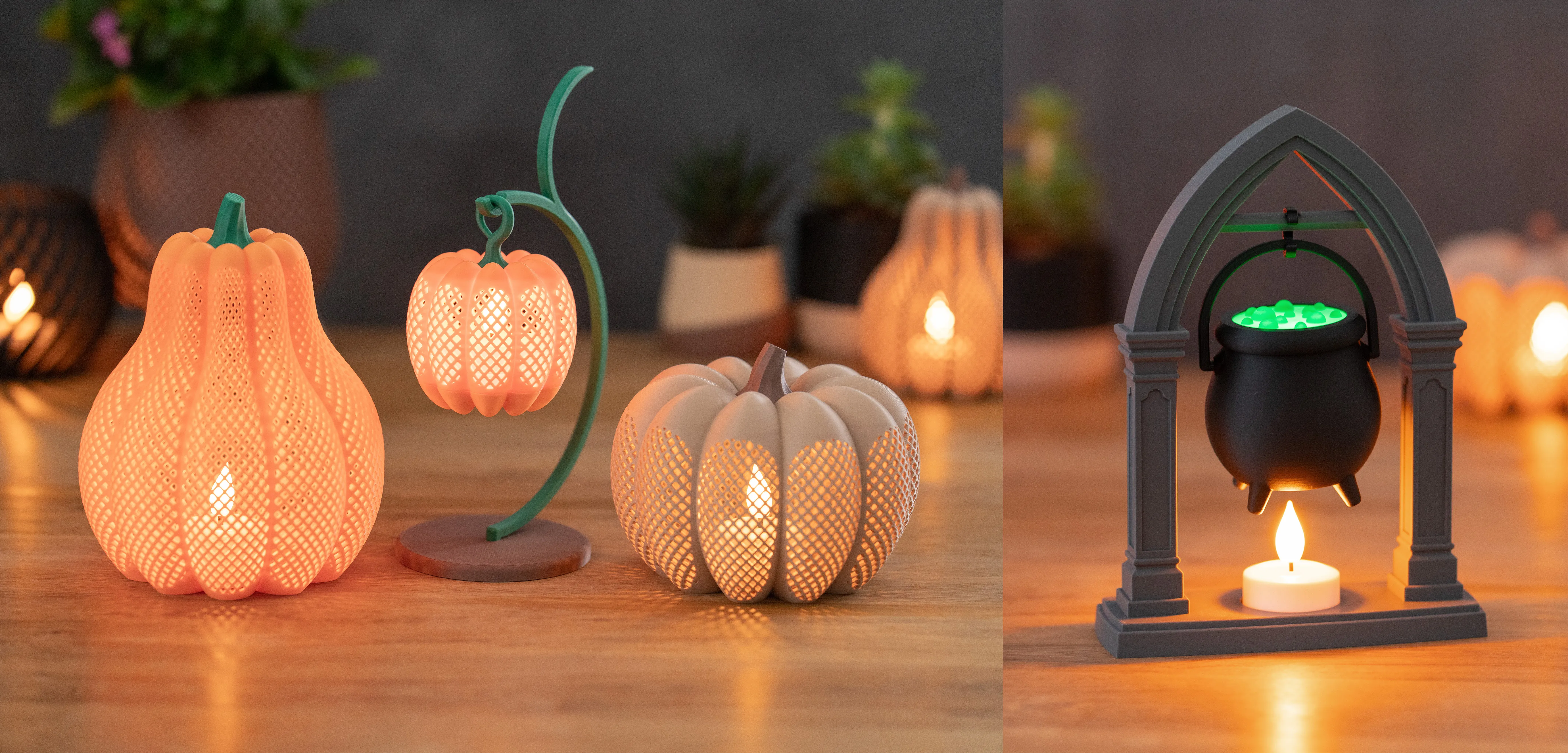 Tall Pumpkin Halloween Tea Light - Free 3D Print Model - MakerWorld