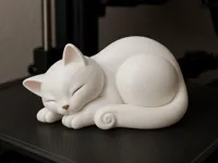 Chat lové — figurine de bureau — photo 1
