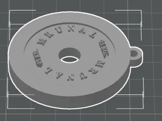 GYM PLATE KEYCHAIN