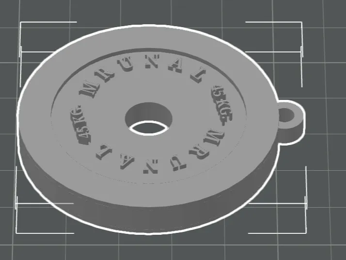 GYM PLATE KEYCHAIN