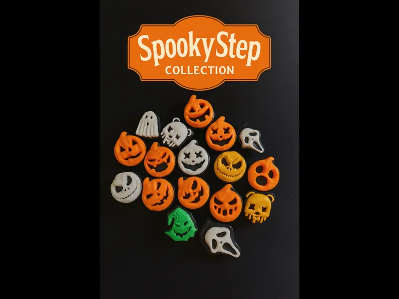 Smiling Halloween Pumpkin Charm - SpookyStep F1