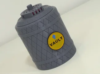 Mini Coin Vault with hidden lock and key