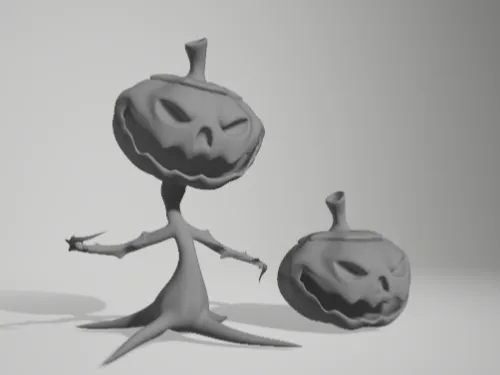 Halloween Scary Pumpkin Decoration Plant 