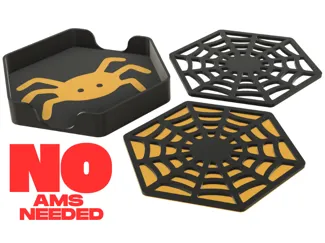 Spiderweb Coasters (No AMS Needed)